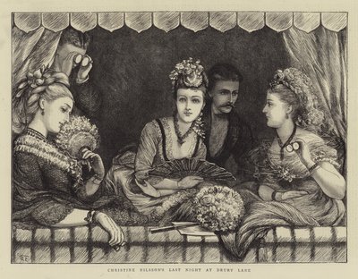 Dernière Nuit de Christine Nilsson à Drury Lane - Mary Ellen Edwards